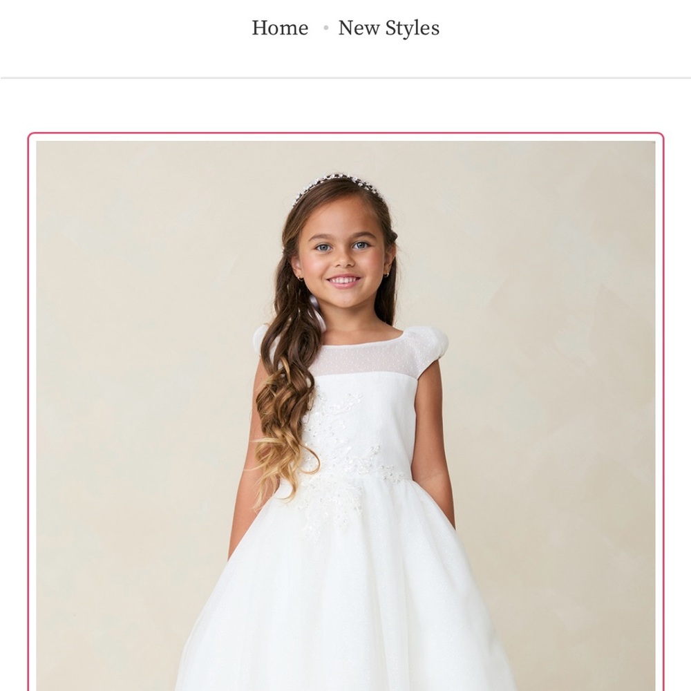 Beautiful and Elegant *Brand New*First Holy Communion Dress or Flower Girl Dress